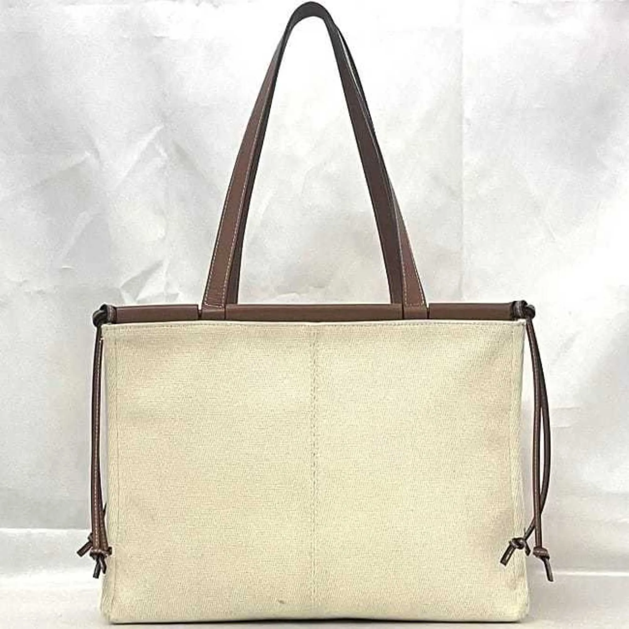 Loewe  Canvas Leather Tote Bag (Pre-Owned)