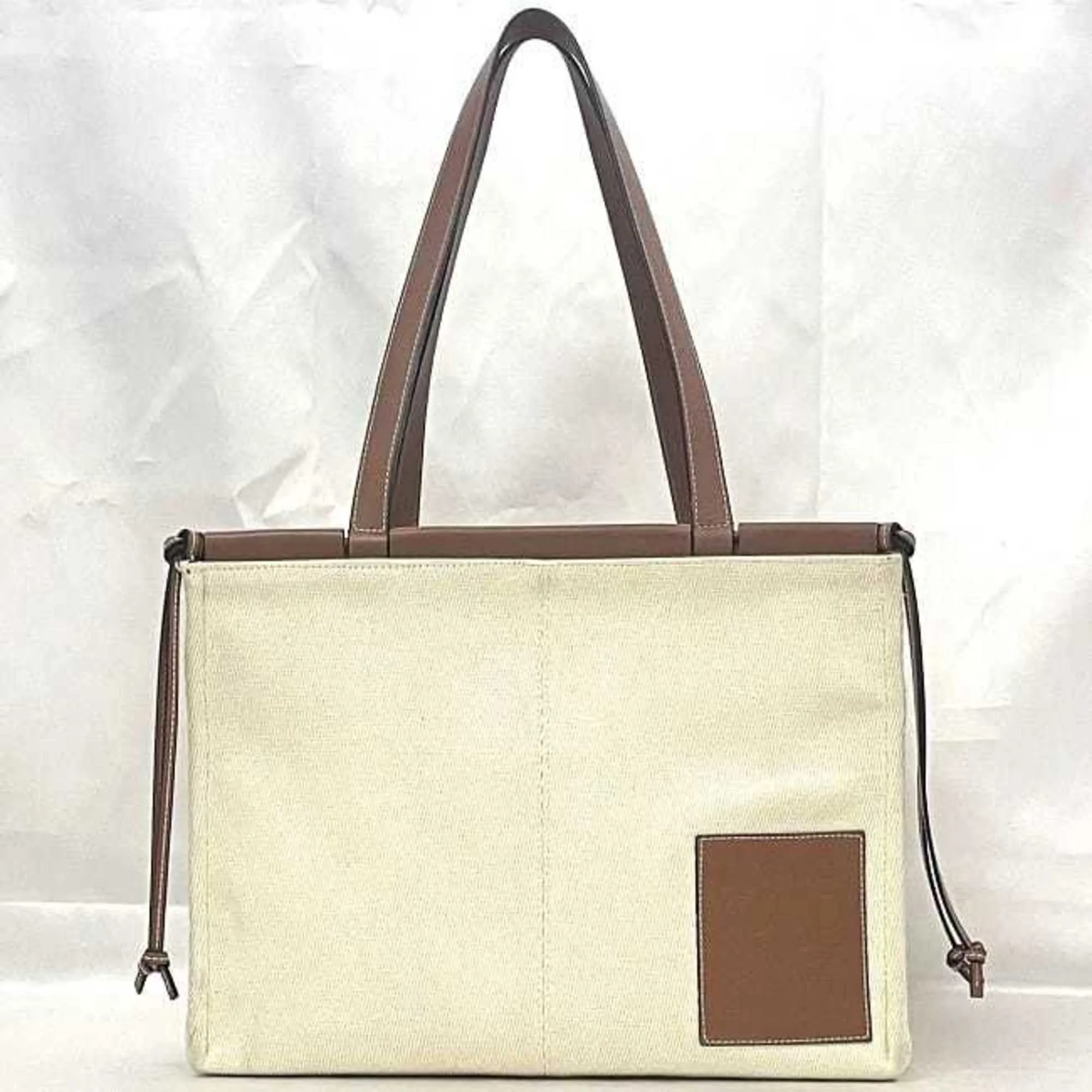 Loewe  Canvas Leather Tote Bag (Pre-Owned)