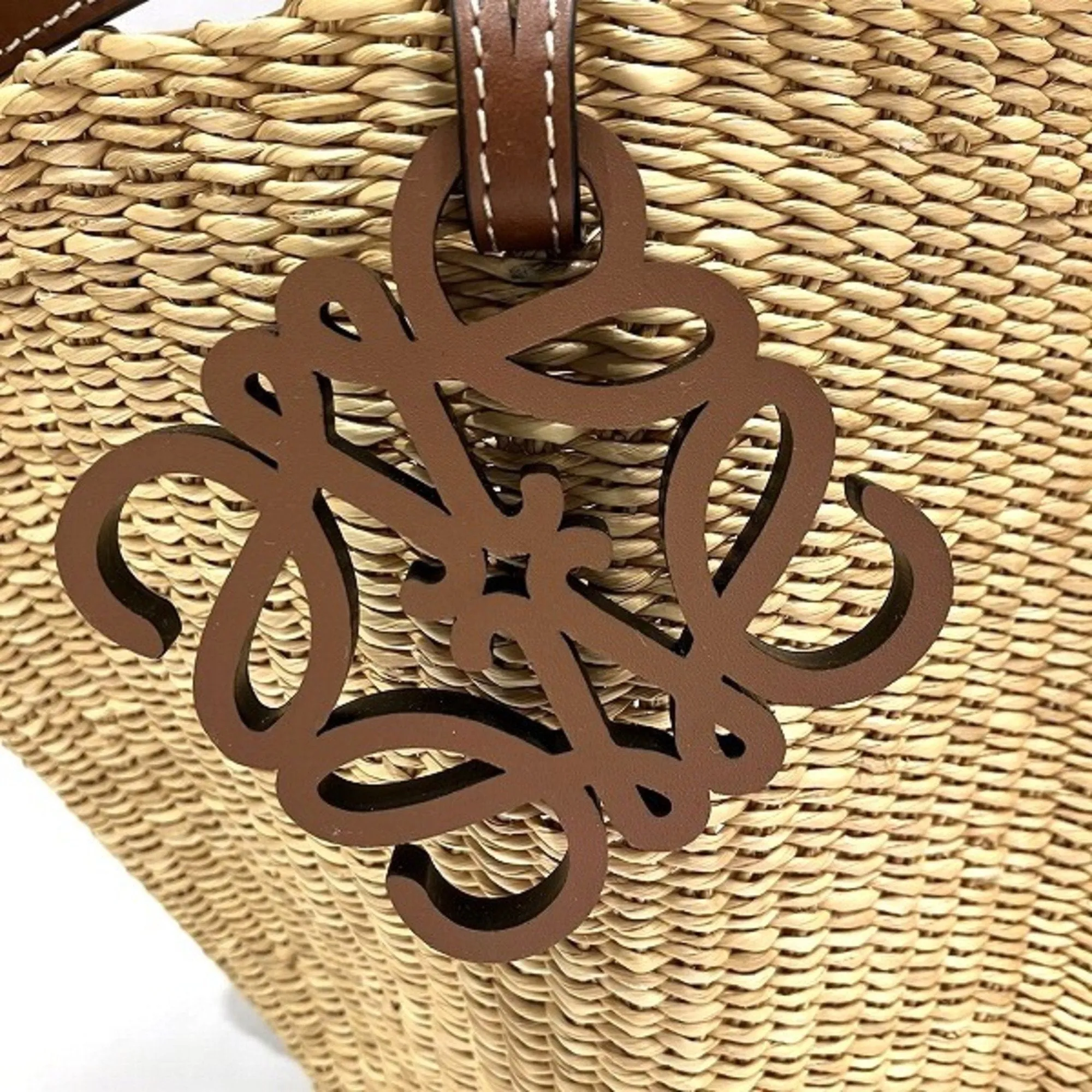 Loewe Leather Basket Tote Bag (Pre-Owned)