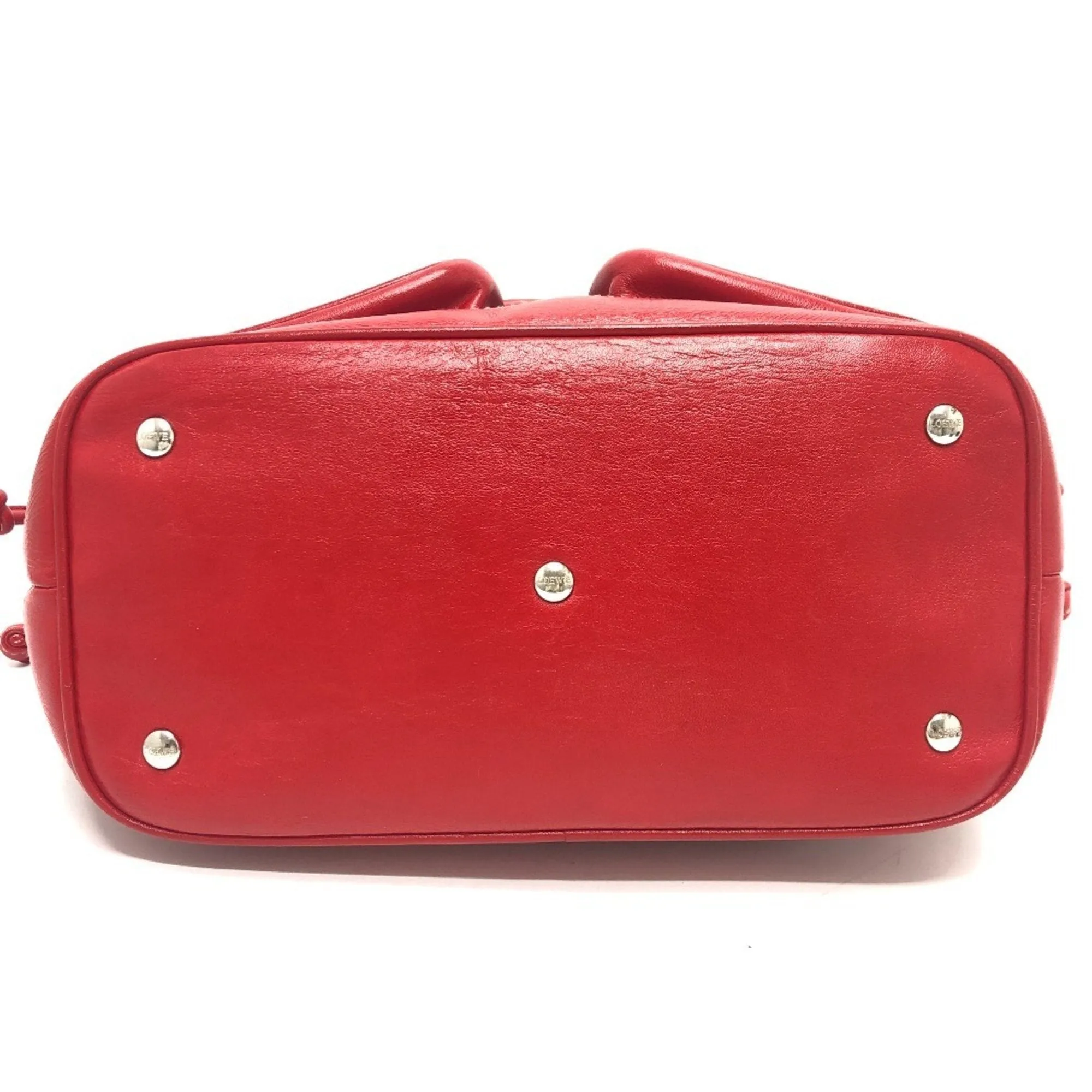 Loewe Suede Leather Handbag Tote Bag (Pre-Owned)