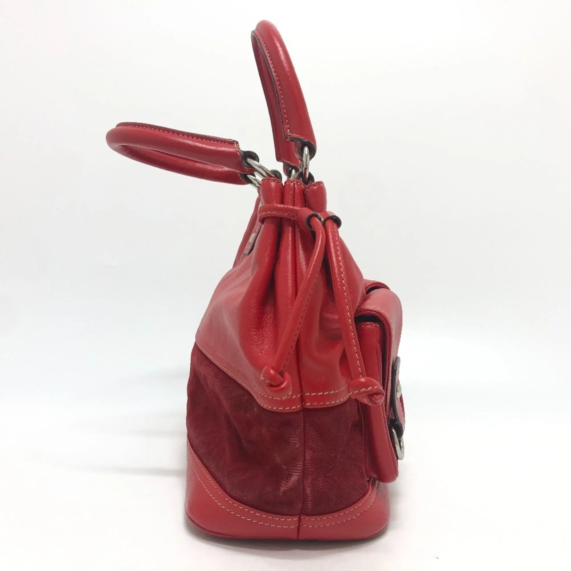 Loewe Suede Leather Handbag Tote Bag (Pre-Owned)