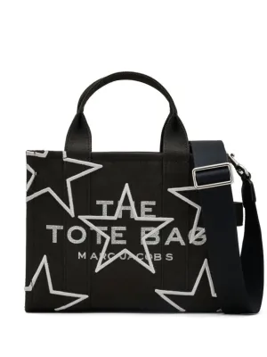 Logo Appliqu Tote Bag With Star Embroidery