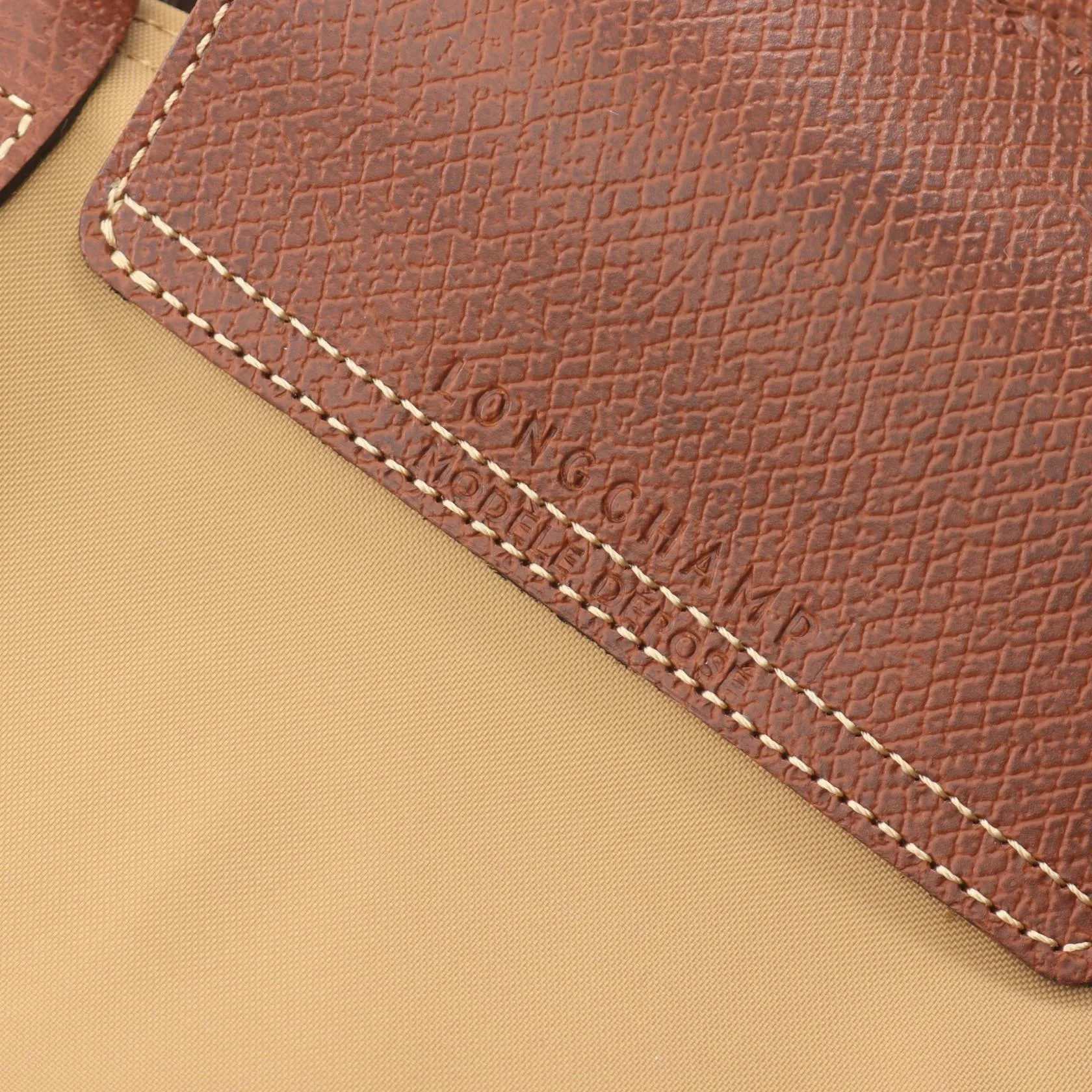 Longchamp Le Pliage Original M Tote Bag Fabric Leather