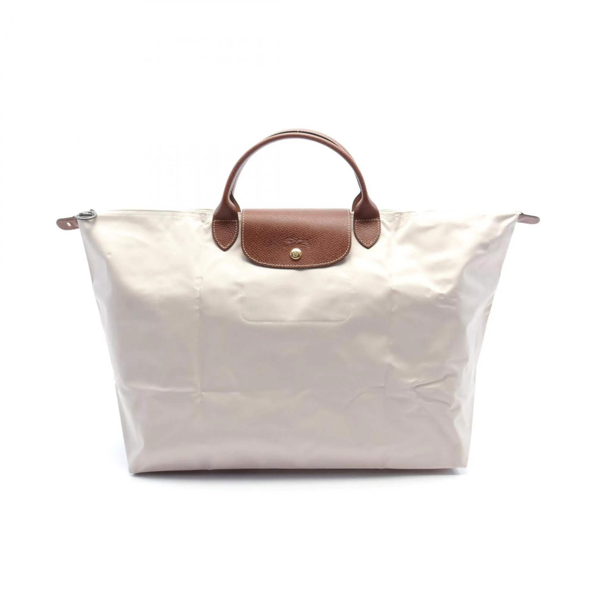 Longchamp   Nylon Leather Tote Bag
