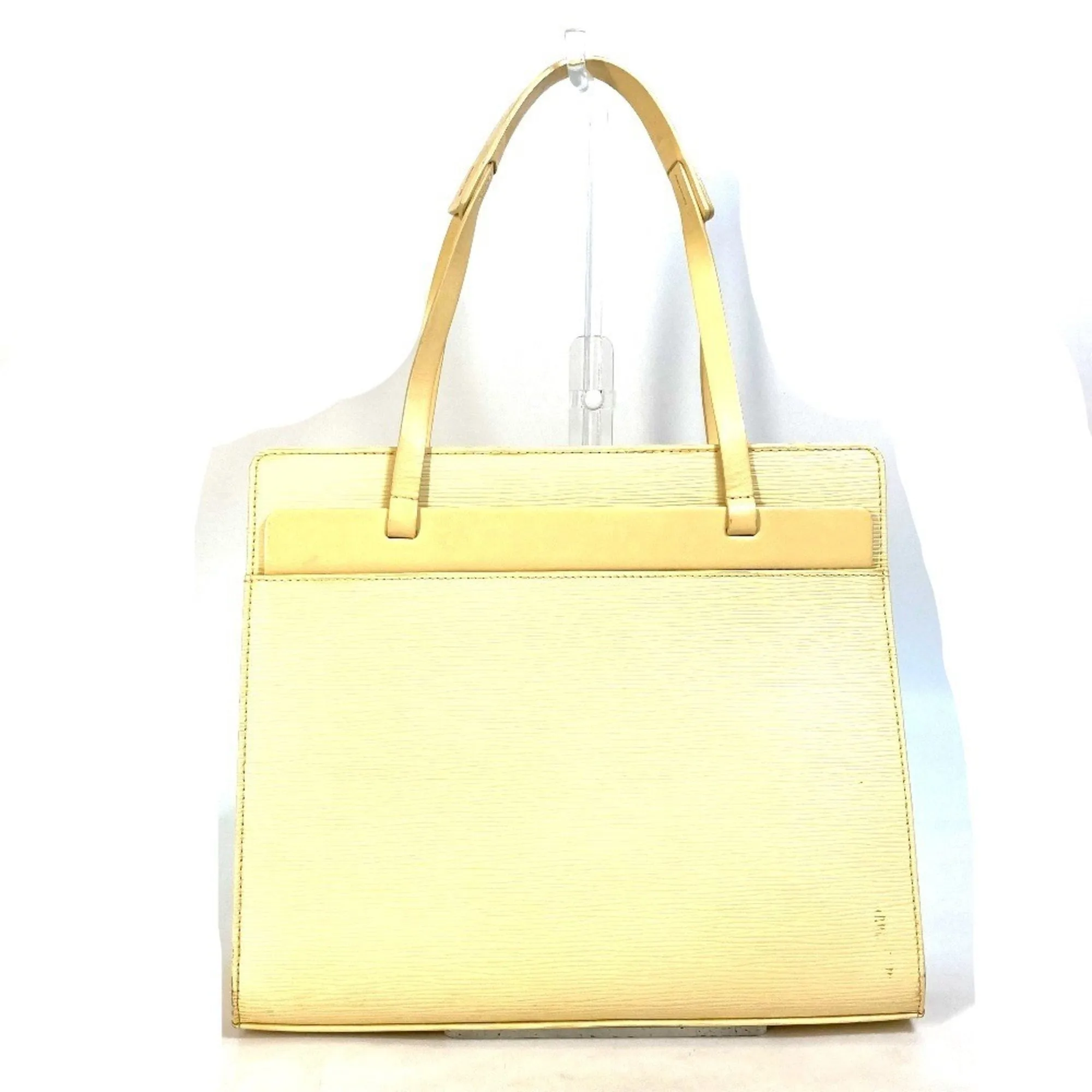 Louis Vuitton ivory yellow Epi Leather Shoulder Bag Tote Bag (Pre-Owned)