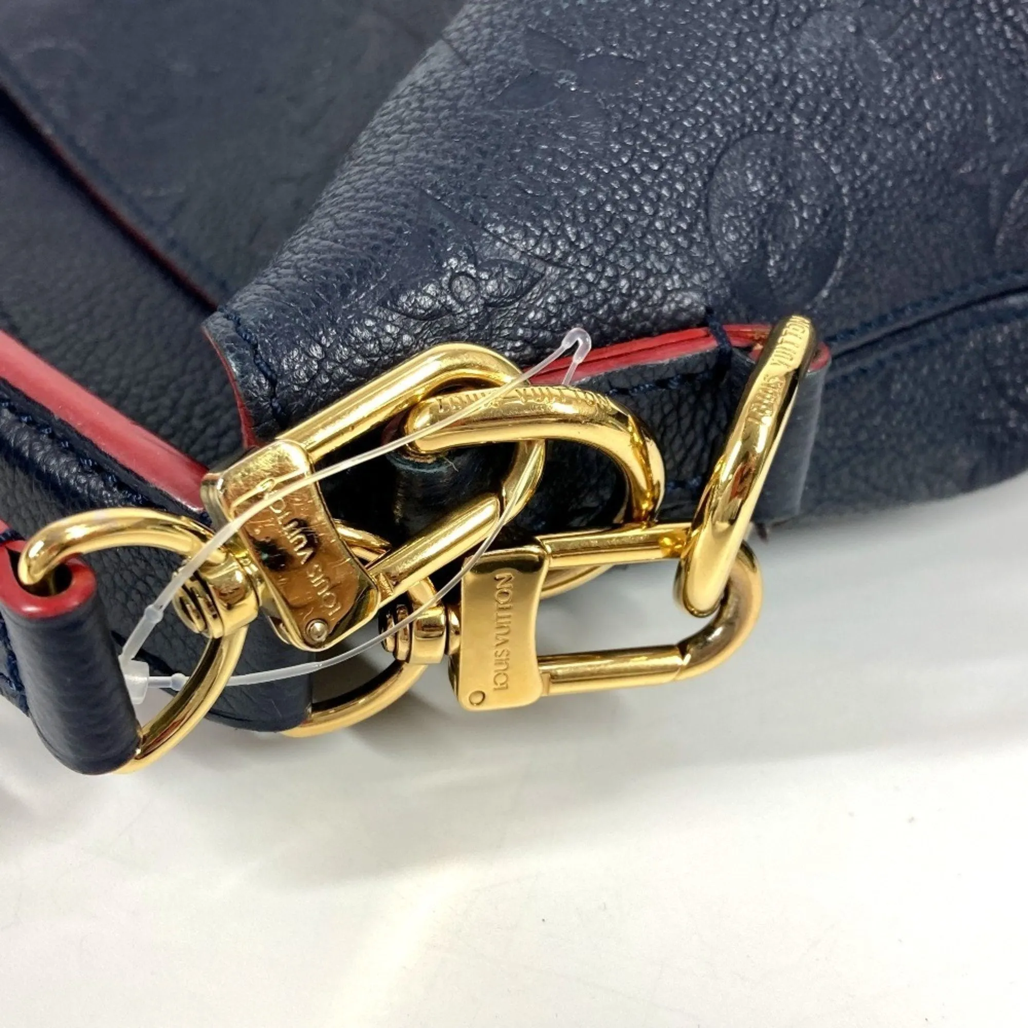 Louis Vuitton Marine Rouge Navy Monogram Empreinte Leather Shoulder Bag Tote Bag (Pre-Owned)