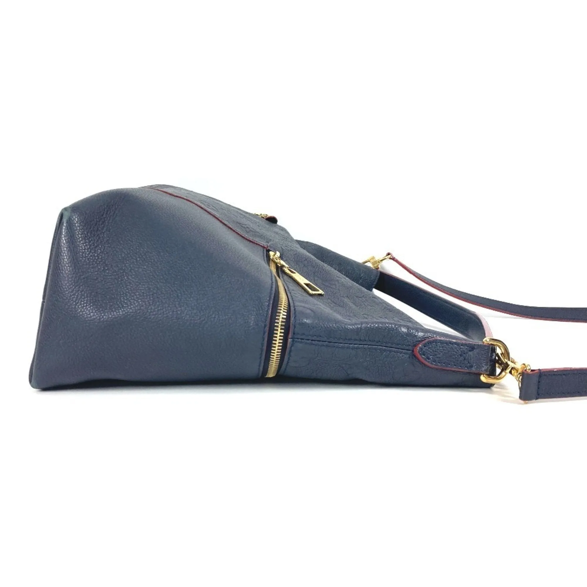 Louis Vuitton Marine Rouge Navy Monogram Empreinte Leather Shoulder Bag Tote Bag (Pre-Owned)