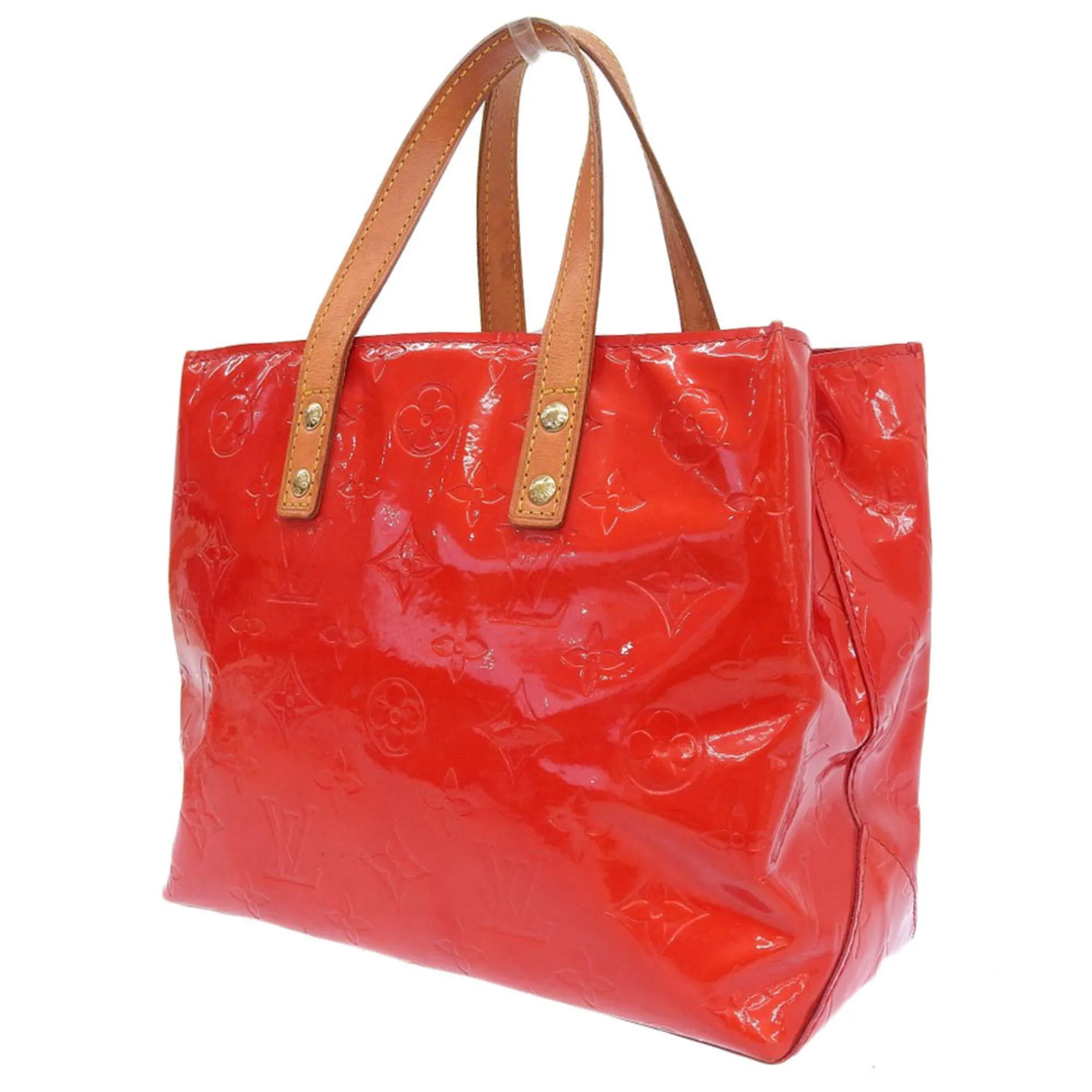 Louis Vuitton Monogram Vernis Color Rouge Monogram Vernis Handbag Tote Bag (Pre-Owned)