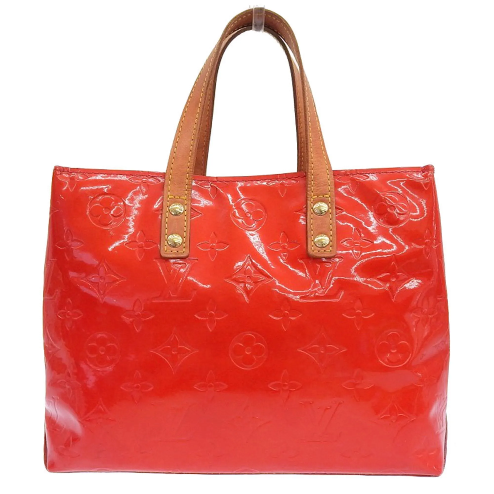Louis Vuitton Monogram Vernis Color Rouge Monogram Vernis Handbag Tote Bag (Pre-Owned)
