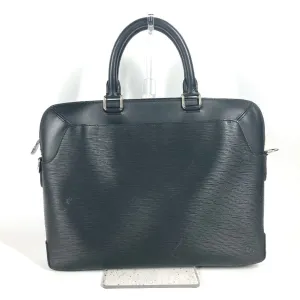 Louis Vuitton Noir Epi Leather Briefcase Tote Bag (Pre-Owned)