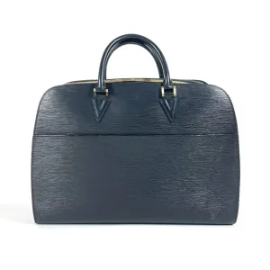 Louis Vuitton Noir Epi Leather Handbag Tote Bag (Pre-Owned)