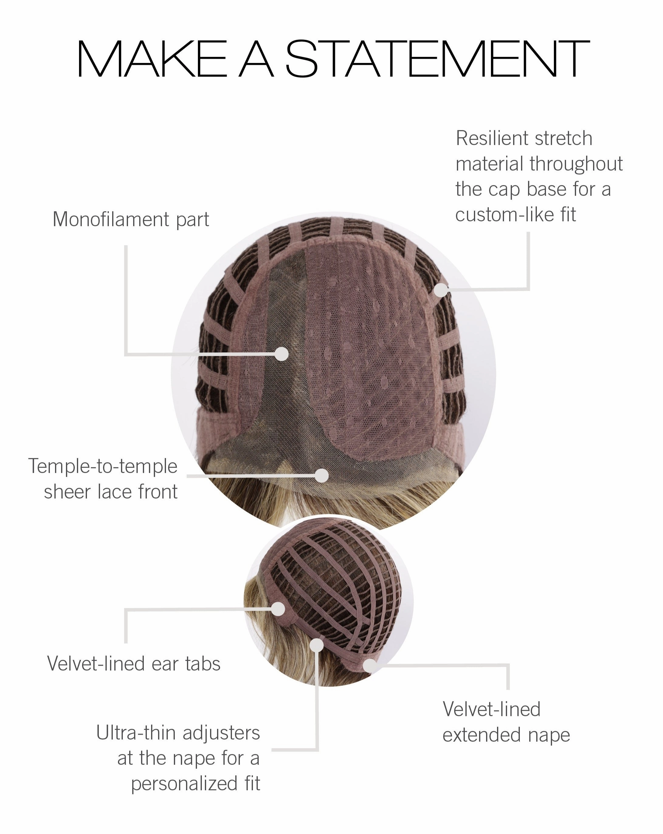 Make a Statement Wig by Gabor | Heat Friendly Synthetic Hair | Average Cap
