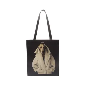 Max Mara Teddy Dog Leather Tote Bag