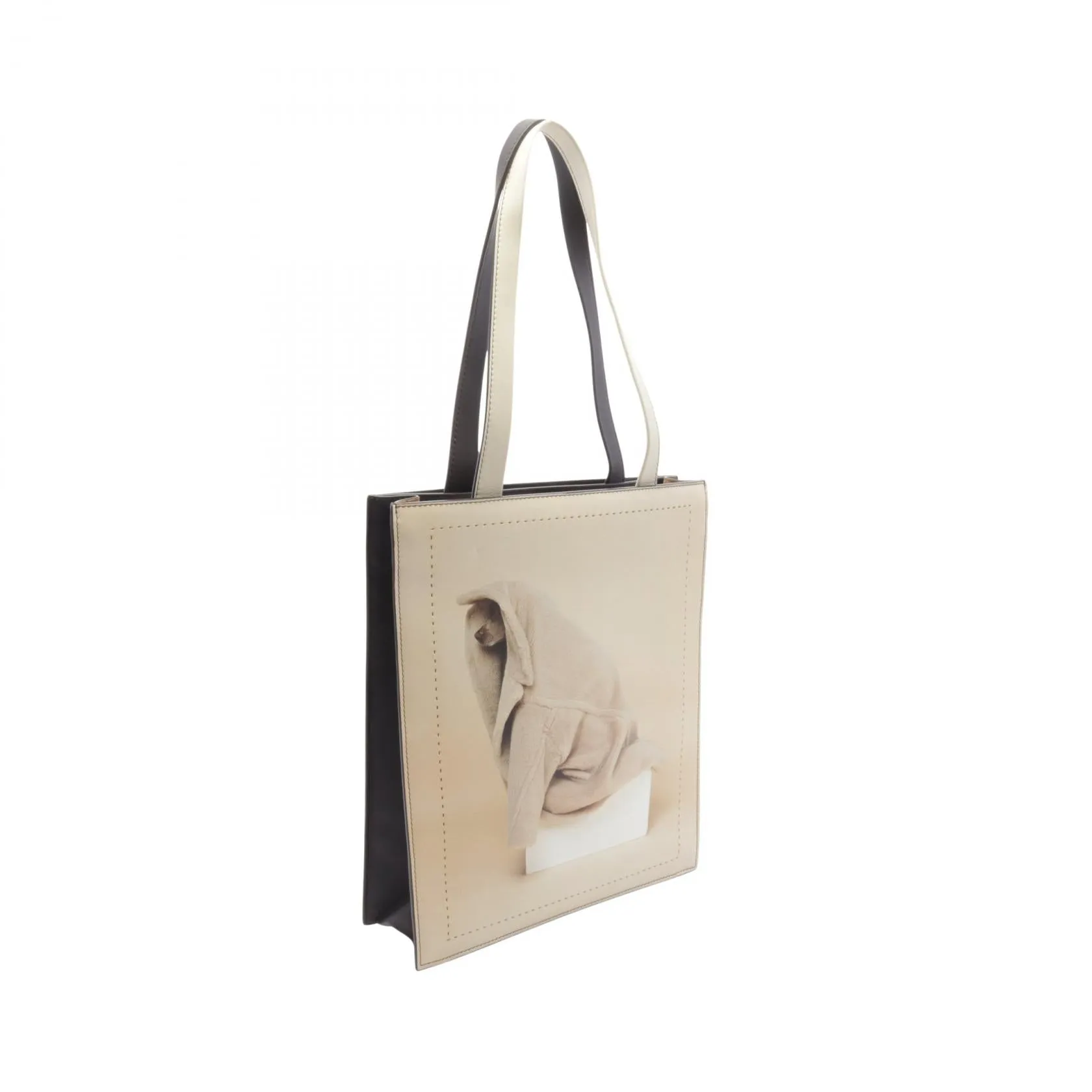 Max Mara Teddy Dog Leather Tote Bag