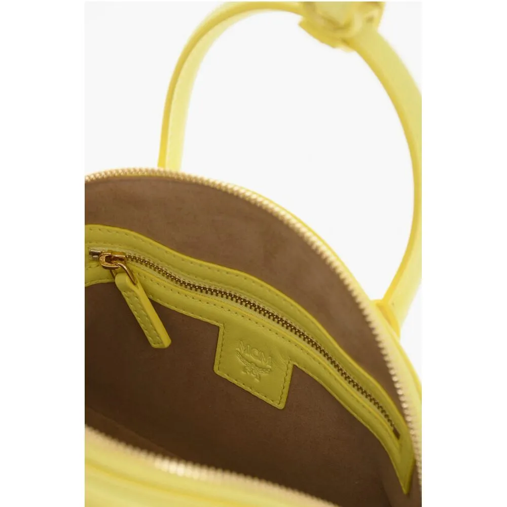 MCM Leather ANNA Crossboby Bag with gold Metal Logo Women's Plaque