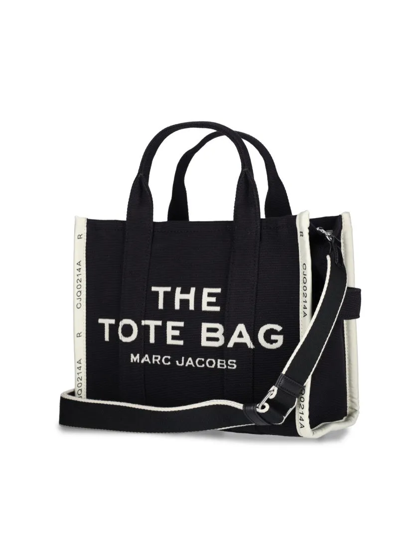 Medium Tote Bag "The Jacquard Tote"  Black