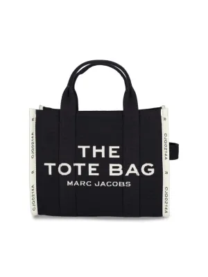 Medium Tote Bag "The Jacquard Tote"  Black