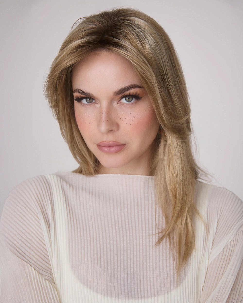 Medium Top Piece Monofilament | Synthetic Wiglet by Amore