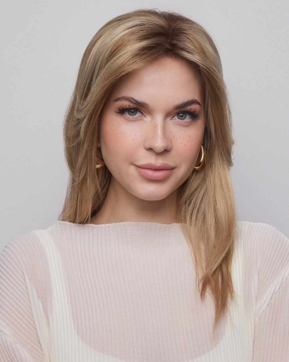 Medium Top Piece Monofilament | Synthetic Wiglet by Amore