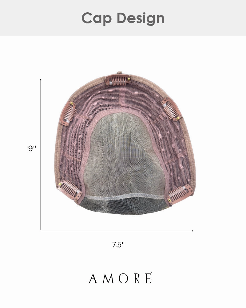Medium Wavy TP Mono (Exclusive) | Lace Front & Monofilament Synthetic Hair Topper by Amore