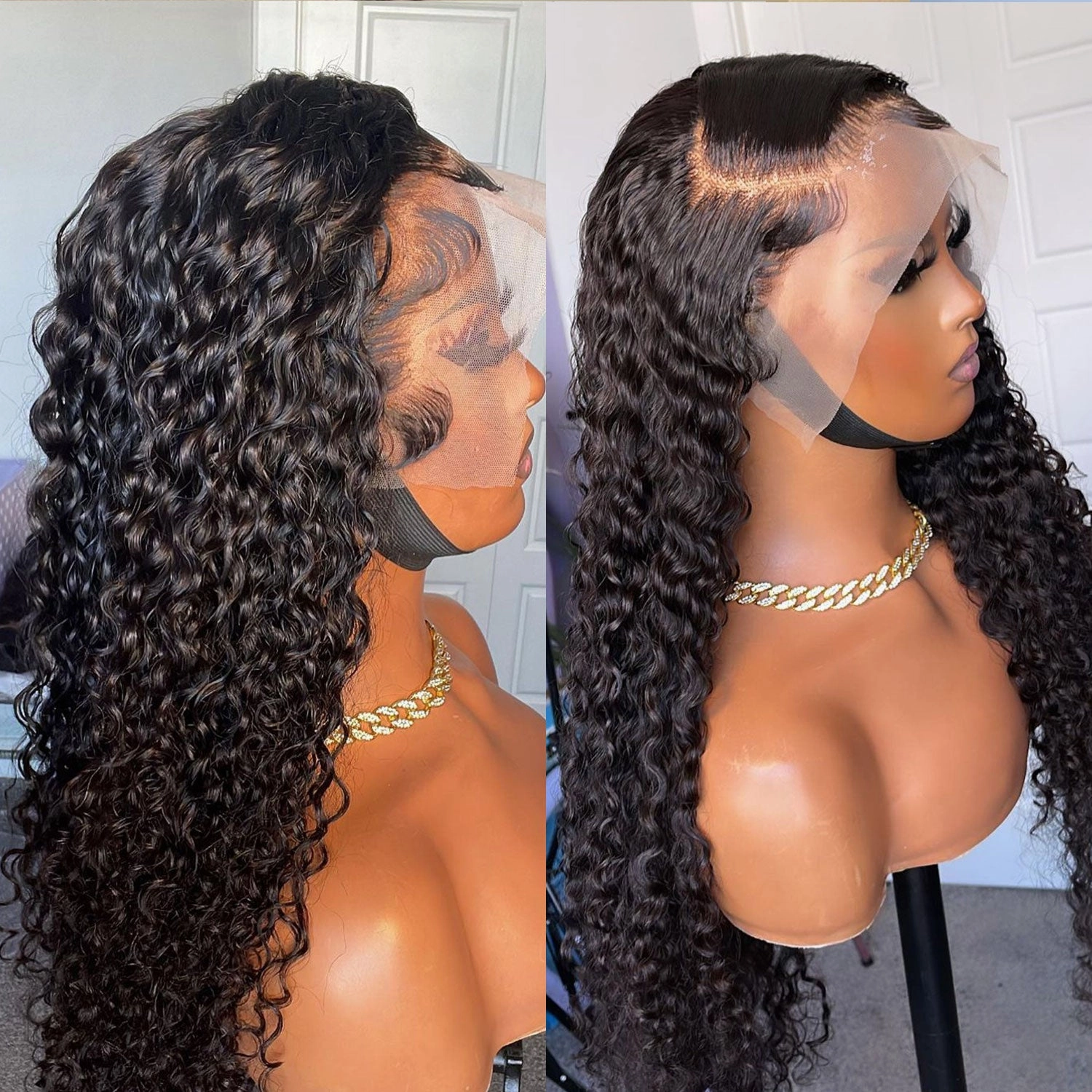 Mia 13x6 Skin Melt Lace Front Jerry Curly Human Hair Wig