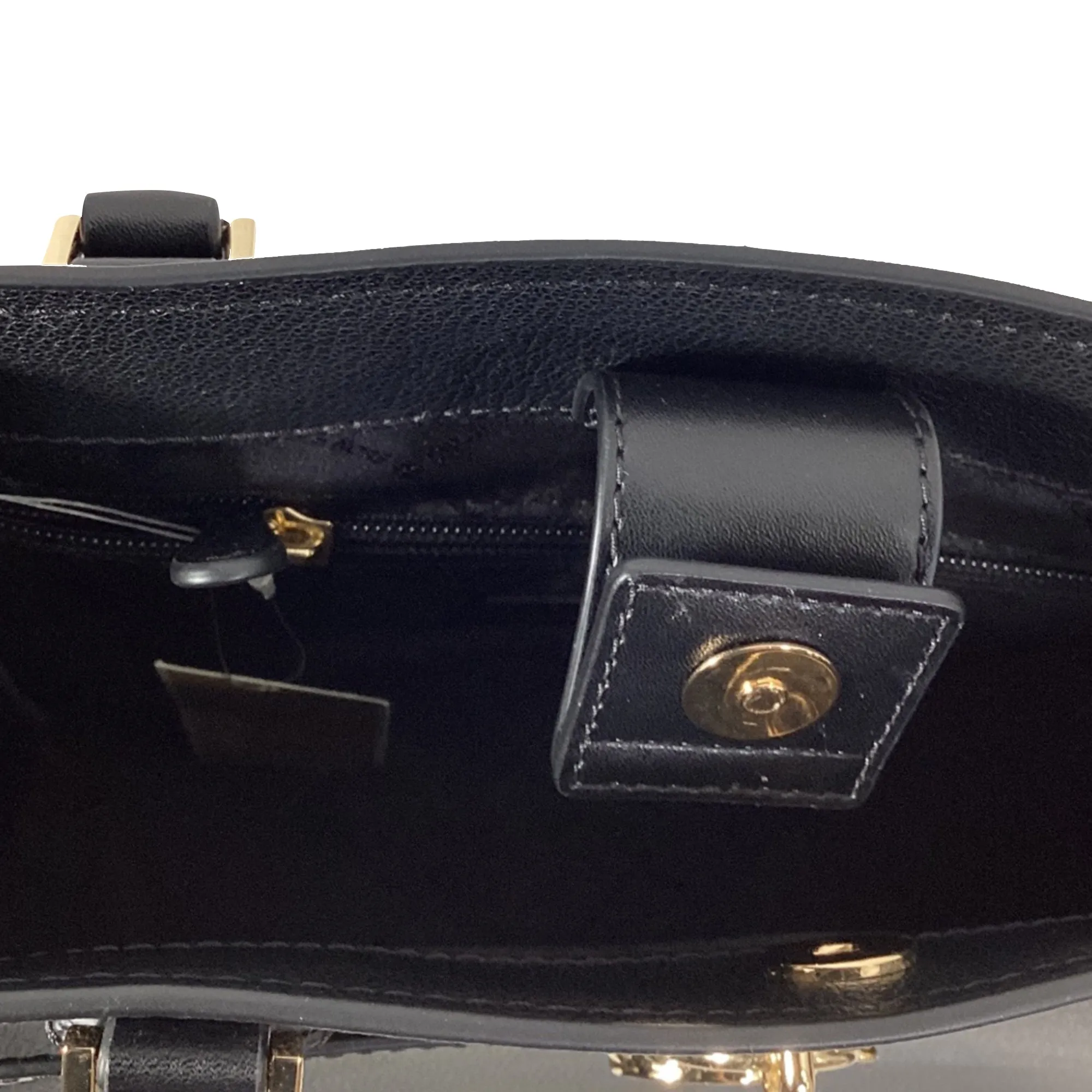 Michael Kors Hamilton Medium Satchel in Black Leather