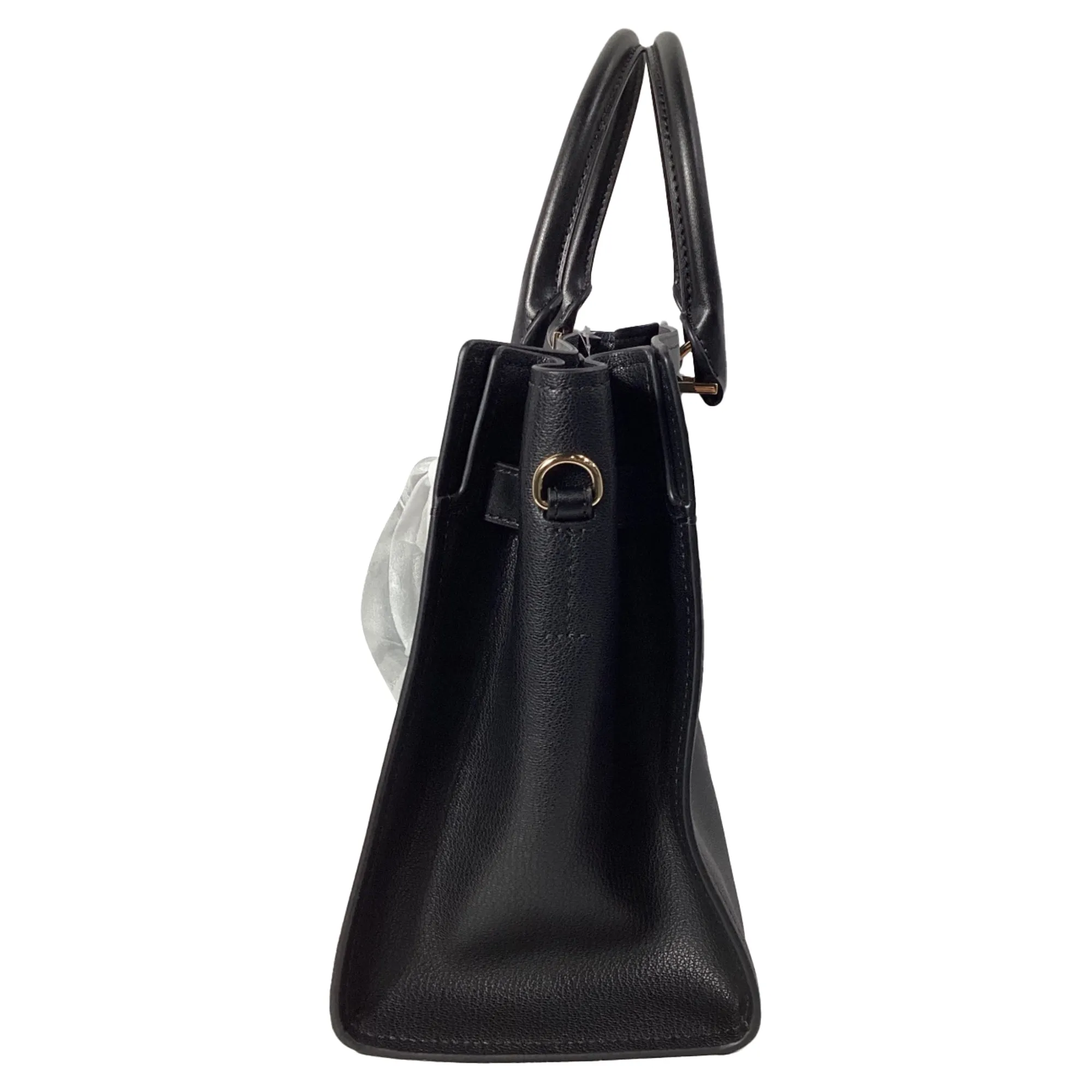 Michael Kors Hamilton Medium Satchel in Black Leather