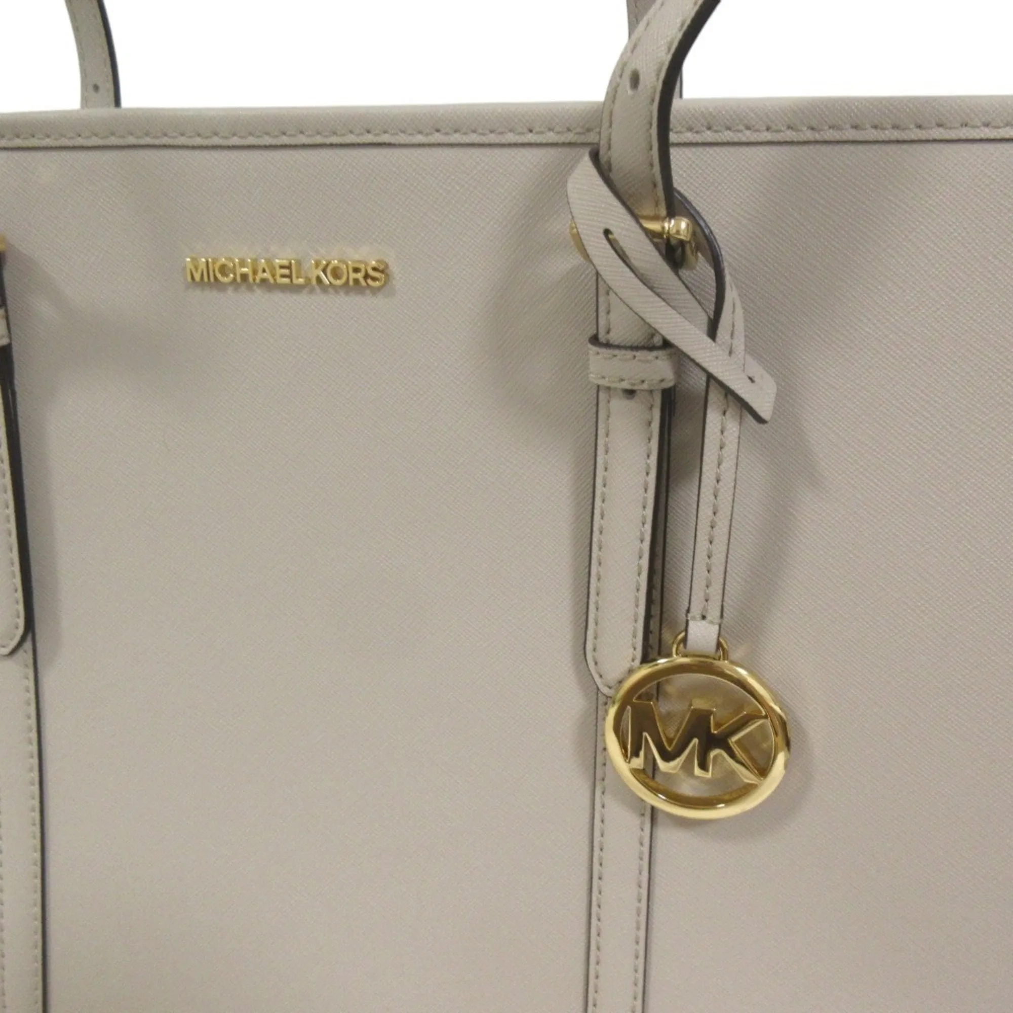Michael Kors Jet Set Travel Leather Tote Bag Weekend Bag (Pre-Owned)