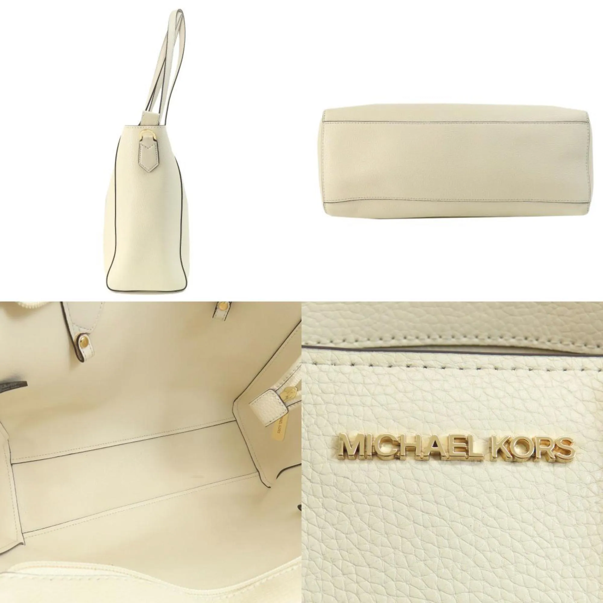 Michael Kors Kimberly Leather Tote Bag (Pre-Owned)