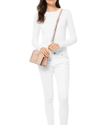 Michael Michael Kors Jet Set Flap Chain Leather Crossbody