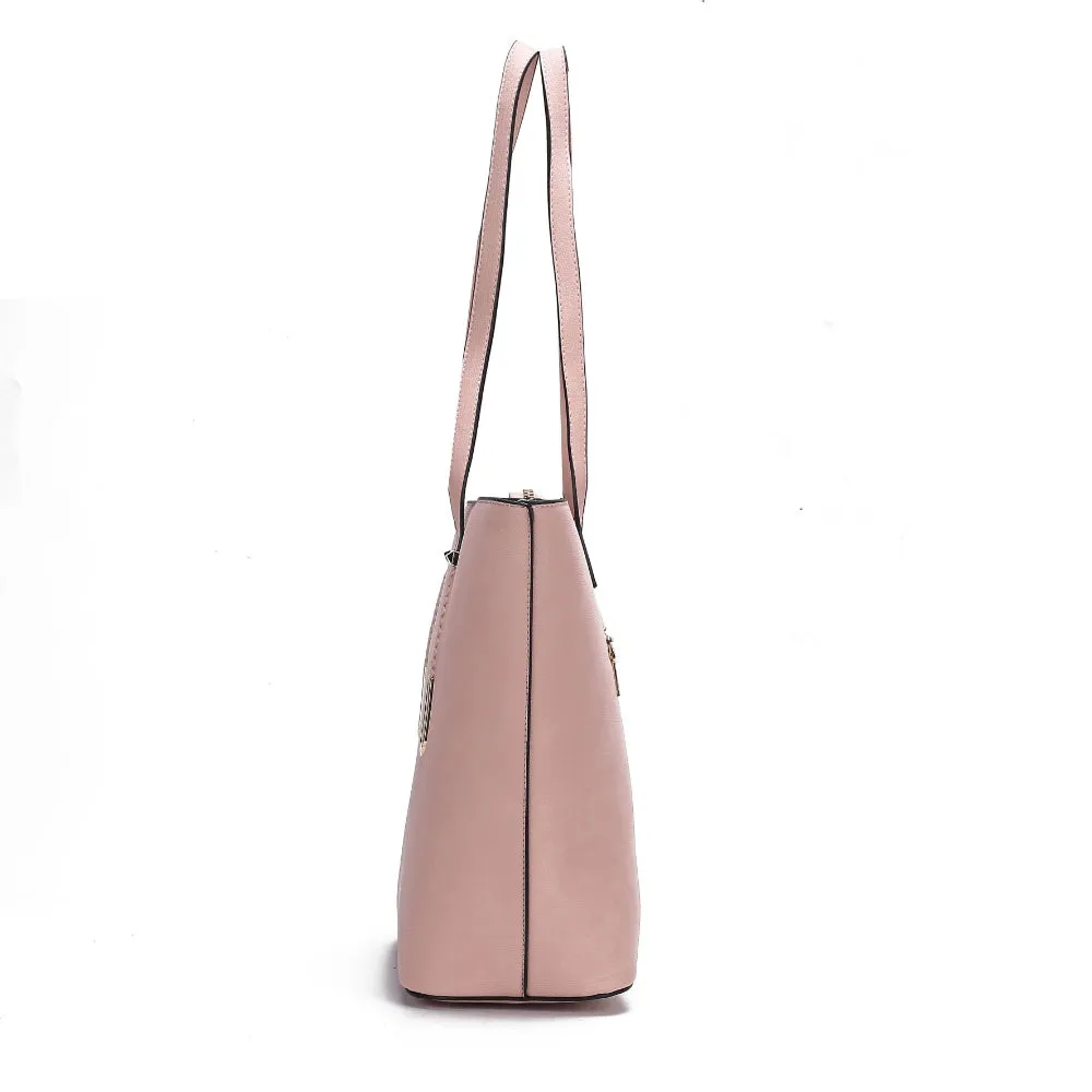 Mina Vegan Leather Womens Tote and Wristlet Wallet - 2 pieces by Mia K