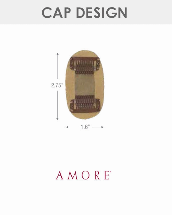 Mini TP | Monofilament Remy Human Hair Topper by Amore