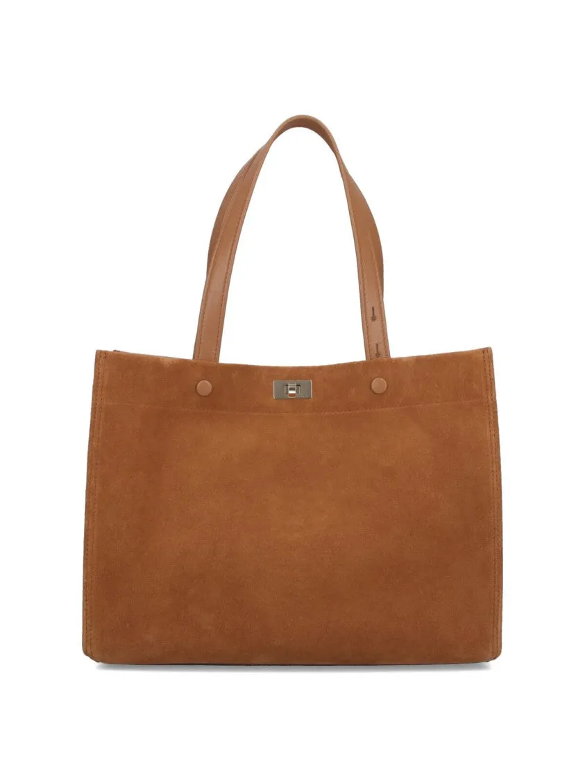 Mortimer" Small Tote Bag  Brown