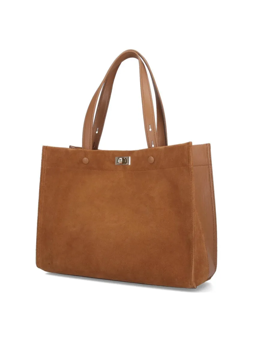Mortimer" Small Tote Bag  Brown