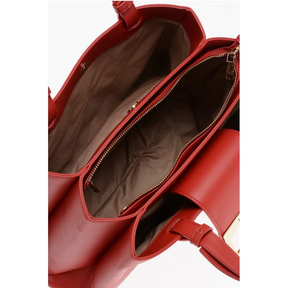 Moschino LOVE 3 Compartment Faux Leather Tote Women's Bag