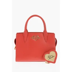 Moschino LOVE Solid Color Tote Bag with Golden Women's Logo