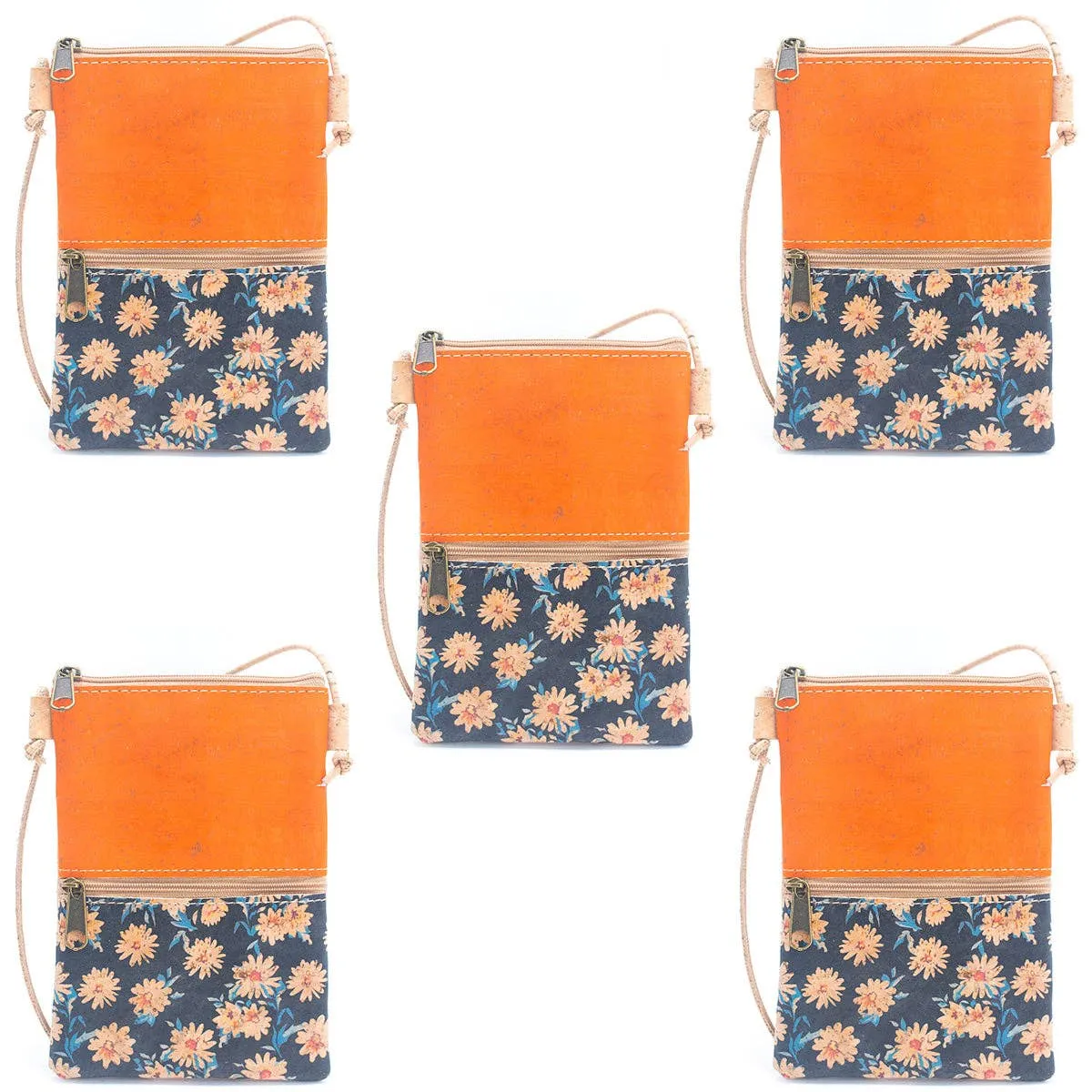 Natural Cork Portable Ladies' Phone Pouch (5units) BAGP-222