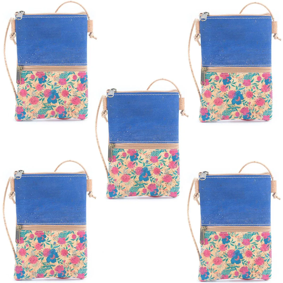Natural Cork Portable Ladies' Phone Pouch (5units) BAGP-222