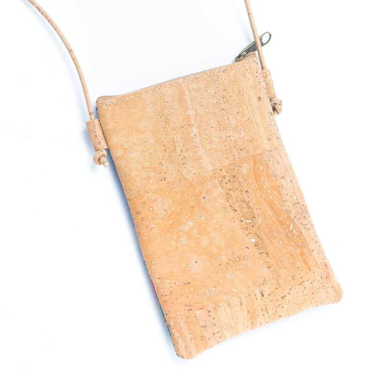 Natural Cork Portable Ladies' Phone Pouch (5units) BAGP-222