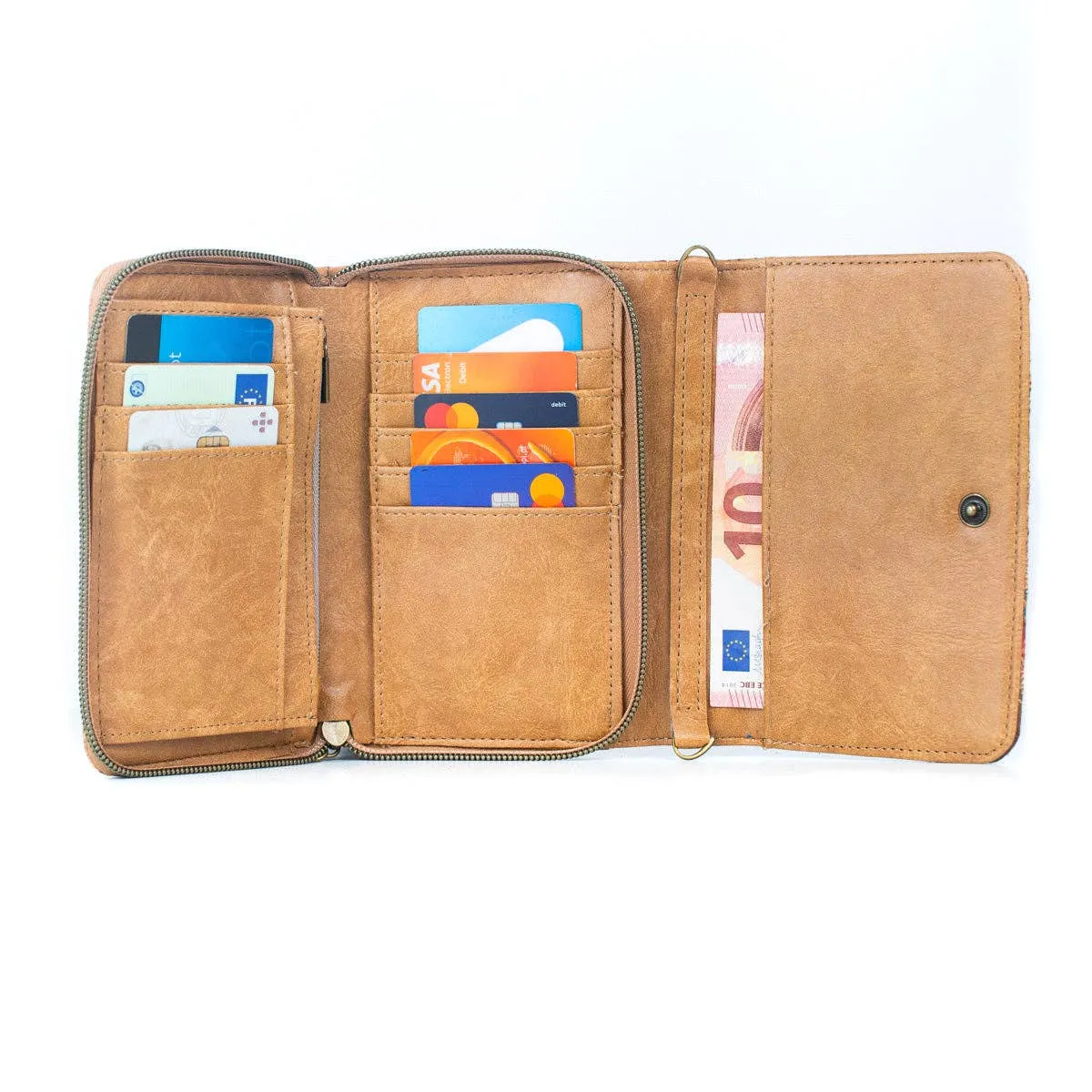 Natural Cork Women's Crossbody Wallet  BAGF-066
