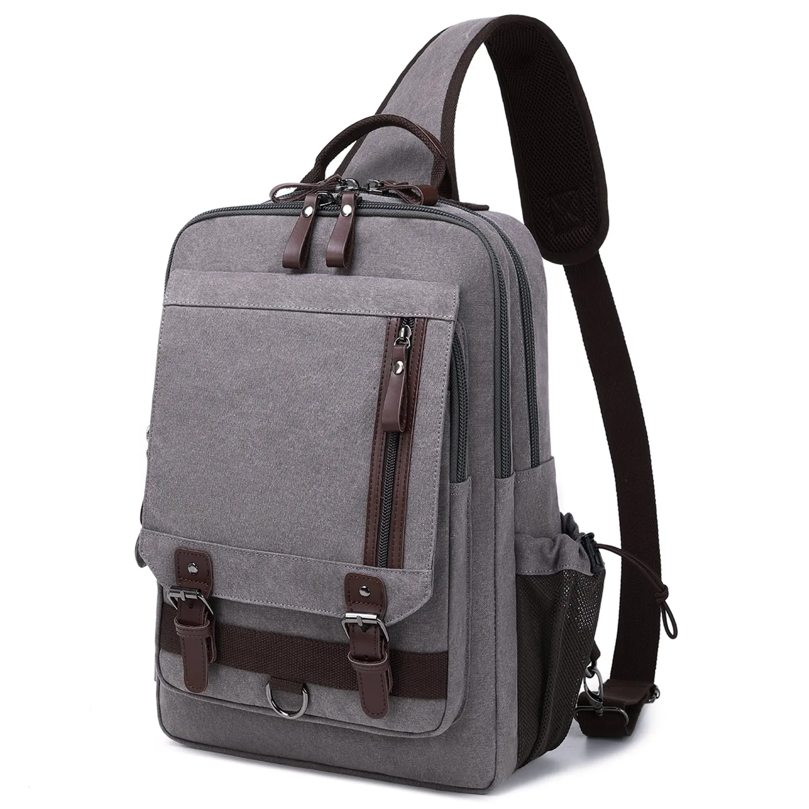 Navy School Canvas Large Sling Bag For Men Business Canvas Sling Bag For Big Men