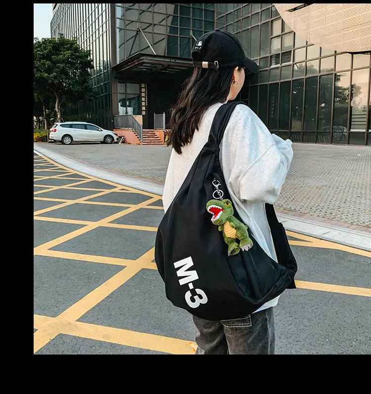 Nylon Black Large Sling Bag For Men Big Sling Bag For Men Large Womens Sling Bag