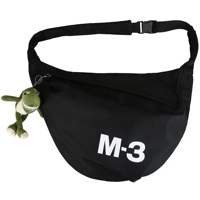 Nylon Black Large Sling Bag For Men Big Sling Bag For Men Large Womens Sling Bag