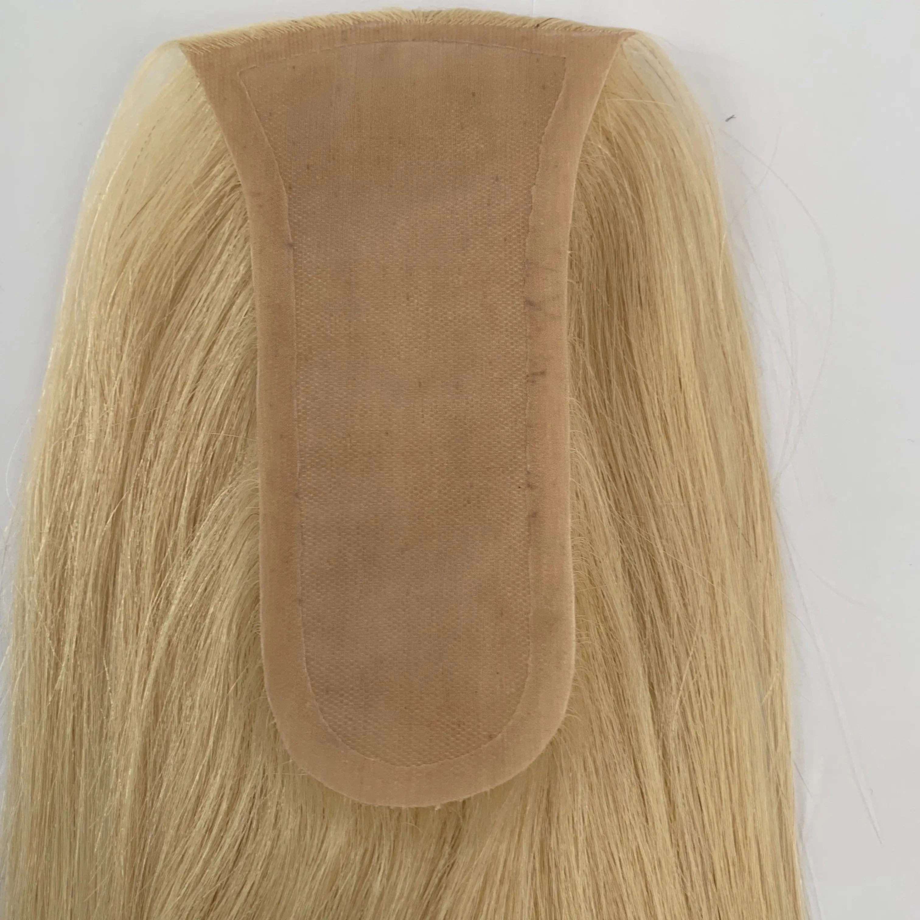 Oblong 14 Inch Silk Base Virgin Cuticle Remy Human Hair Topper