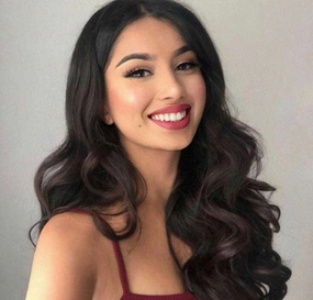 Olivia Dark Brown Curly Lace Front Human Hair Wig