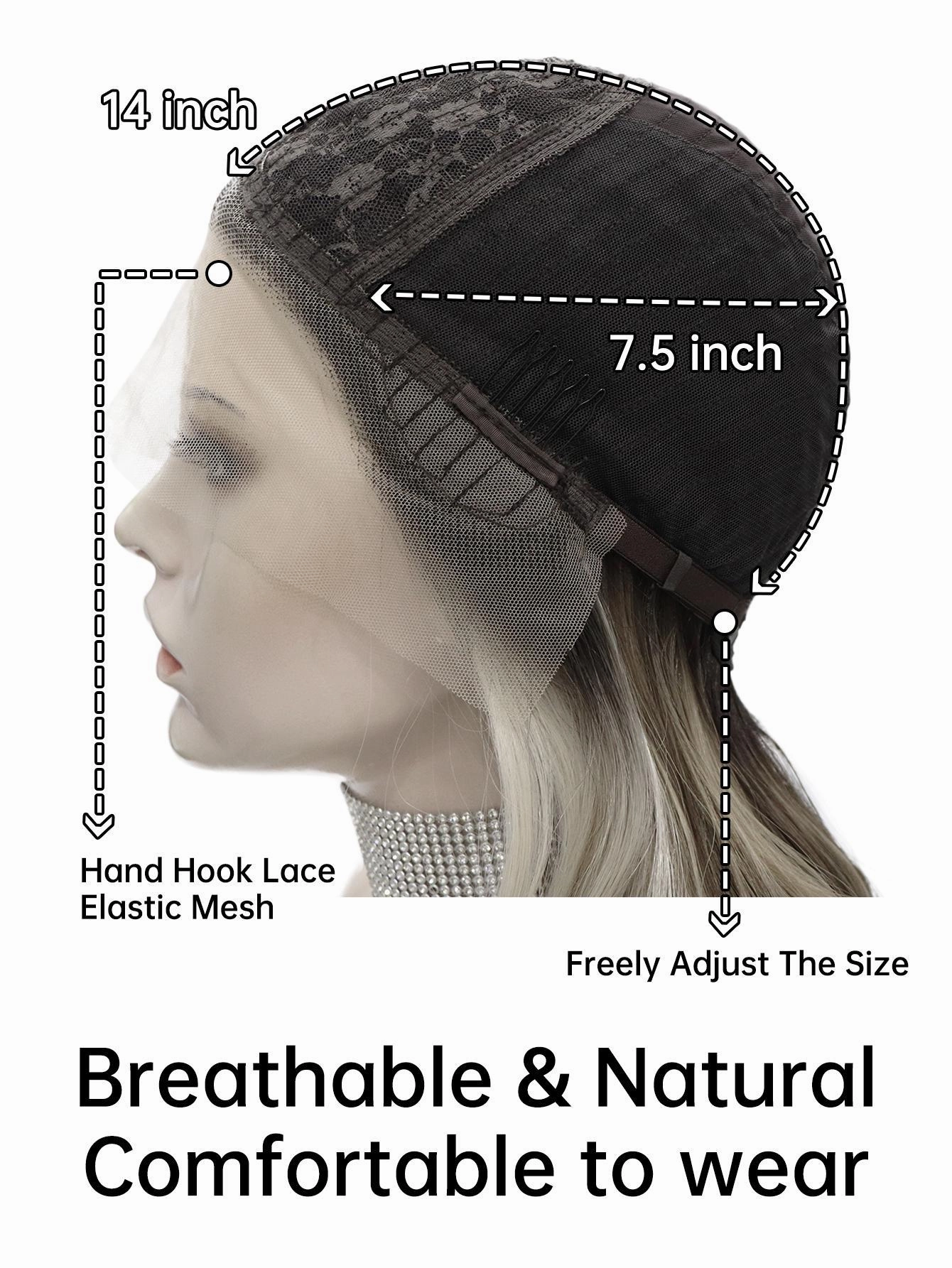 ON-SALE Taymay NEW Brown with Blonde highlight front lace T-part Straight T1FF030-5