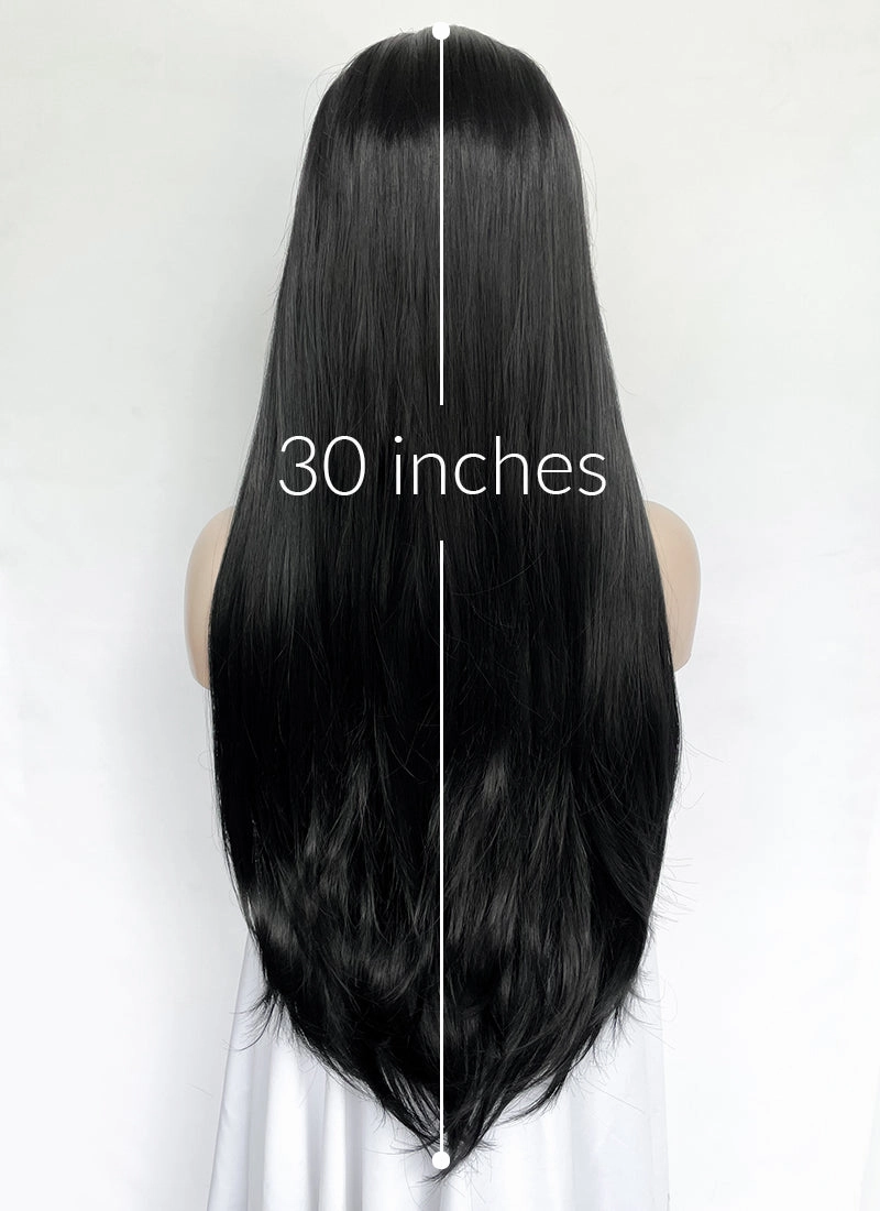 One Piece Nico Robin Jet Black Straight Lace Front Synthetic Wig LF327A