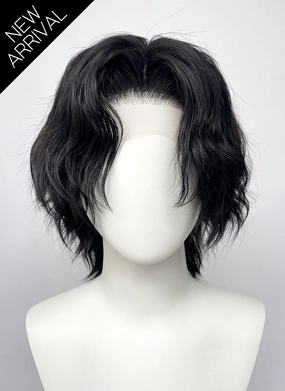 One Piece Portgas D. Ace Black Wavy Lace Front Synthetic Men's Wig LF6129