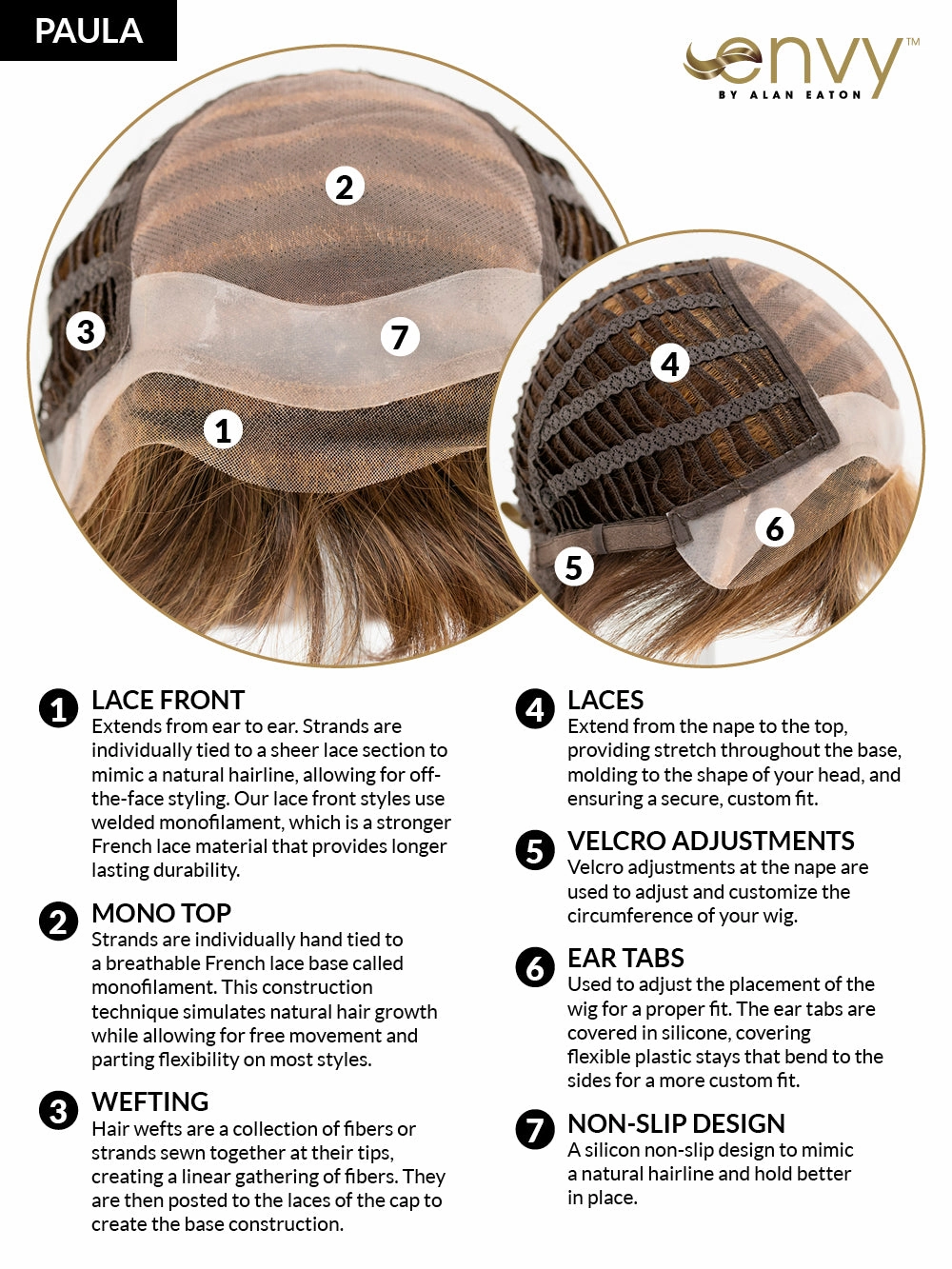 Paula Wig by Envy | EnvyHair | Lace Front | Mono Top | Human/Synthetic Blend