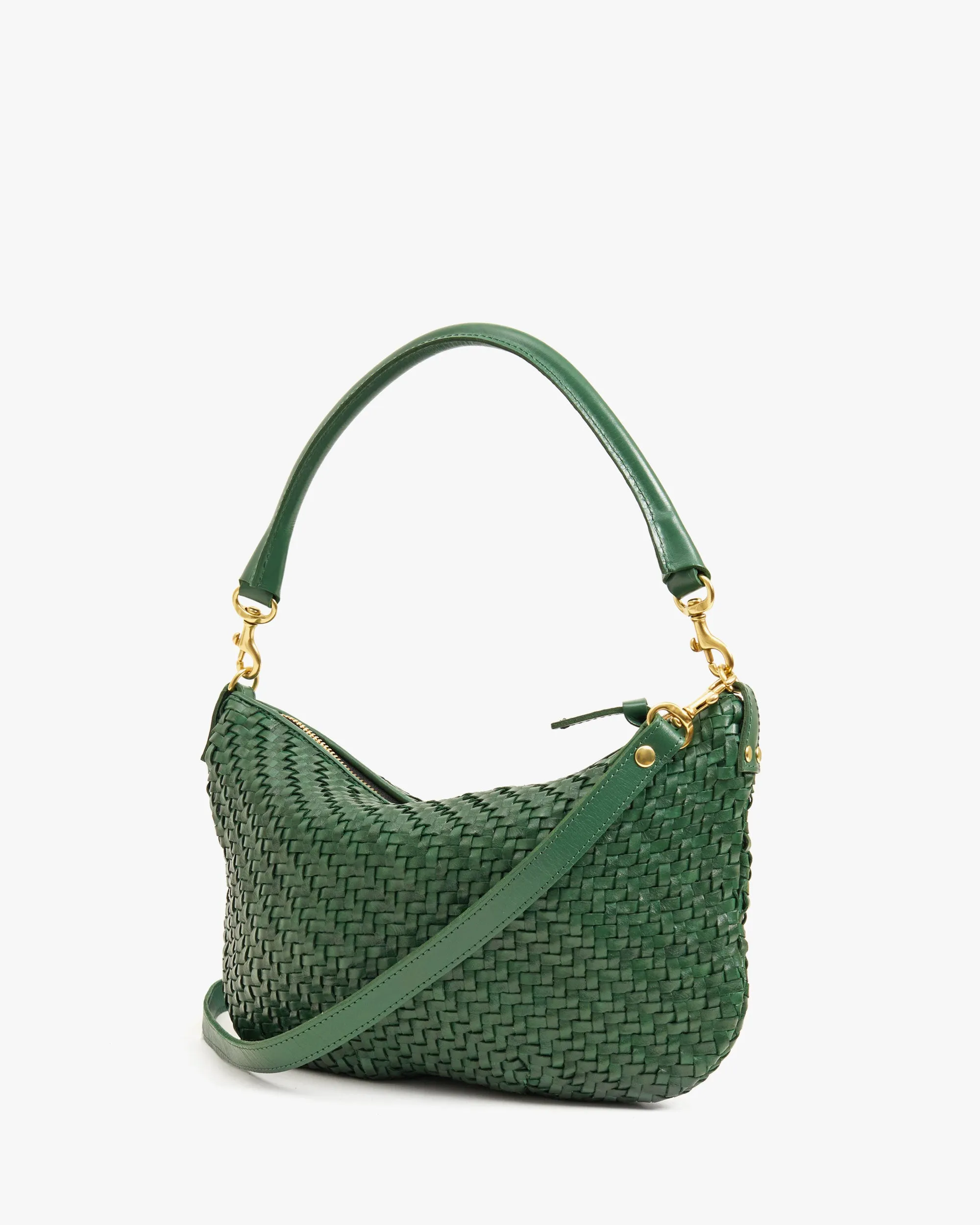 Petit Moyen Handbags - Crossbody - Petit Moyen Evergreen Woven Zig Zag